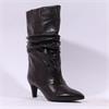 Una Healy Sensitivity Ruffled Mid Boot - Brown Snake
